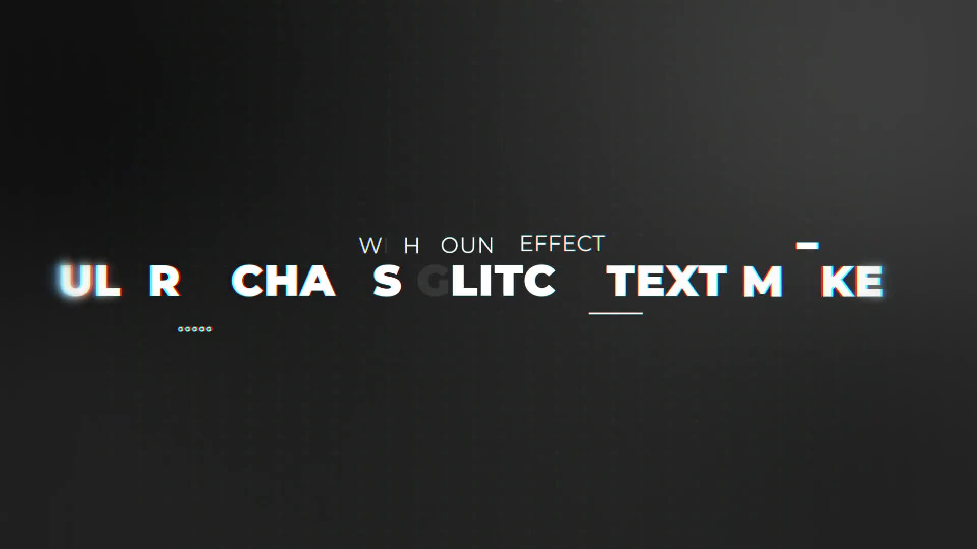 Ultra Chaos Glitch Text Maker | After Effects Videohive 31625782 After Effects Image 1