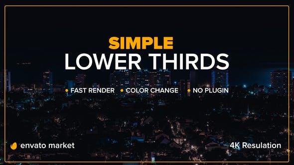 Ultra Minimal Lower Thirds - Download 22795041 Videohive