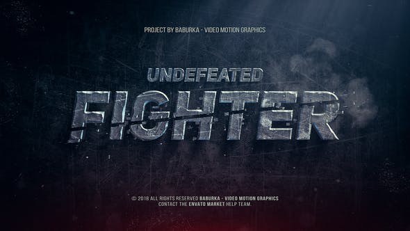 Undefeated Fighter - Download Videohive 22322067