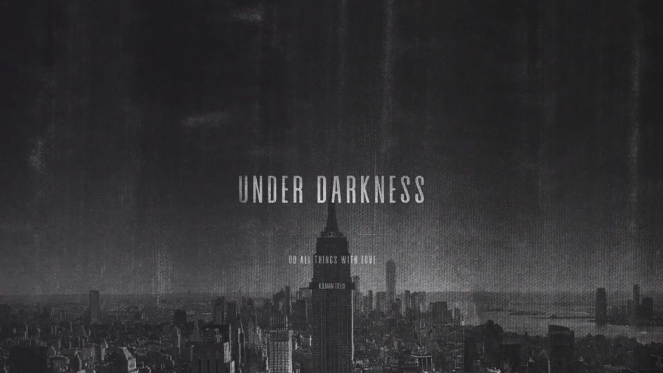 Under Darkness Main Title Videohive 26433291 After Effects Image 13
