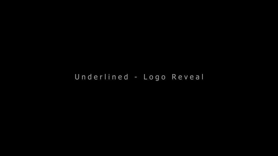 Underlined Logo Reveal - Download Videohive 7450664