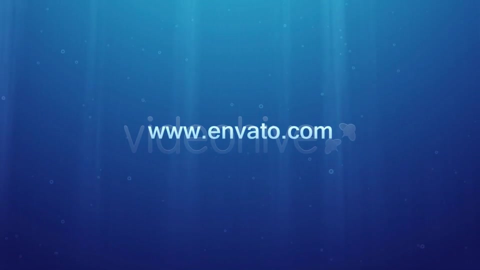 Underwater Logo Reveal and Dispersion - Download Videohive 1990857