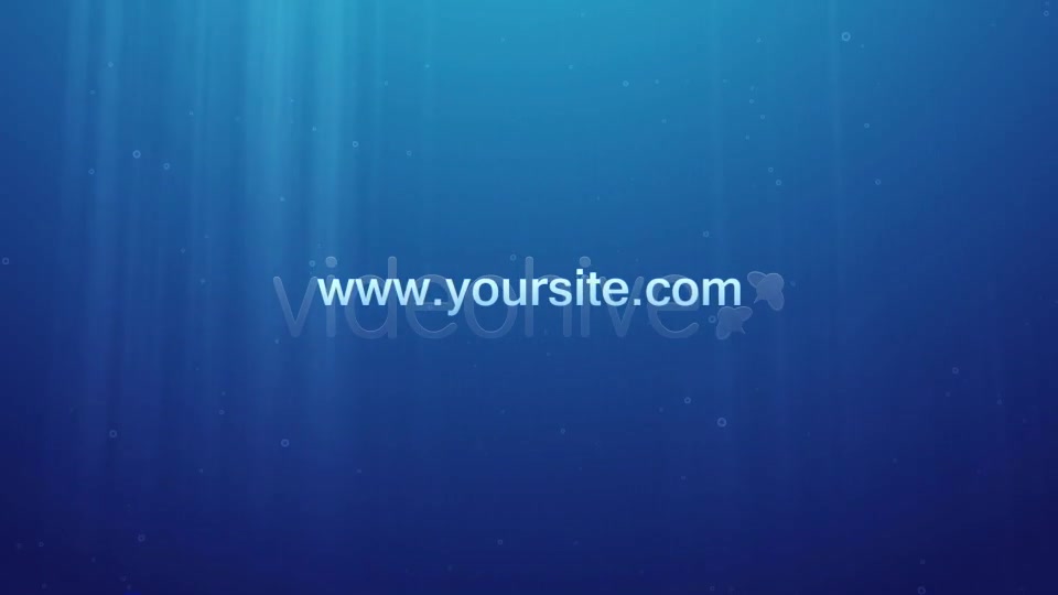 Underwater Logo Reveal and Dispersion - Download Videohive 1990857