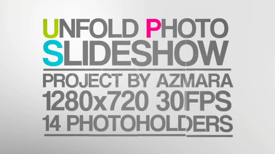 Unfold Photo Slideshow - Download Videohive 164176