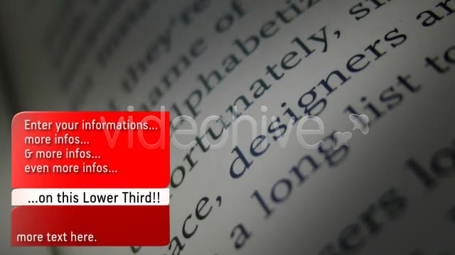 Unfolding Lower third INFO BARS Videohive 127813 Motion Graphics Image 2