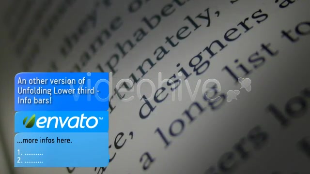 Unfolding Lower third INFO BARS Videohive 127813 Motion Graphics Image 5