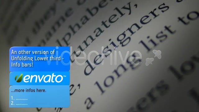Unfolding Lower third INFO BARS Videohive 127813 Motion Graphics Image 6