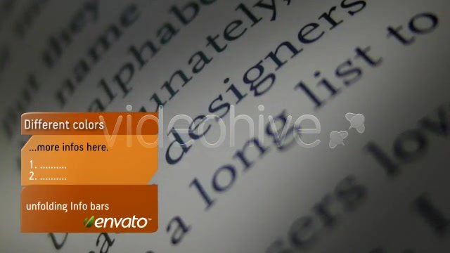 Unfolding Lower third INFO BARS Videohive 127813 Motion Graphics Image 8