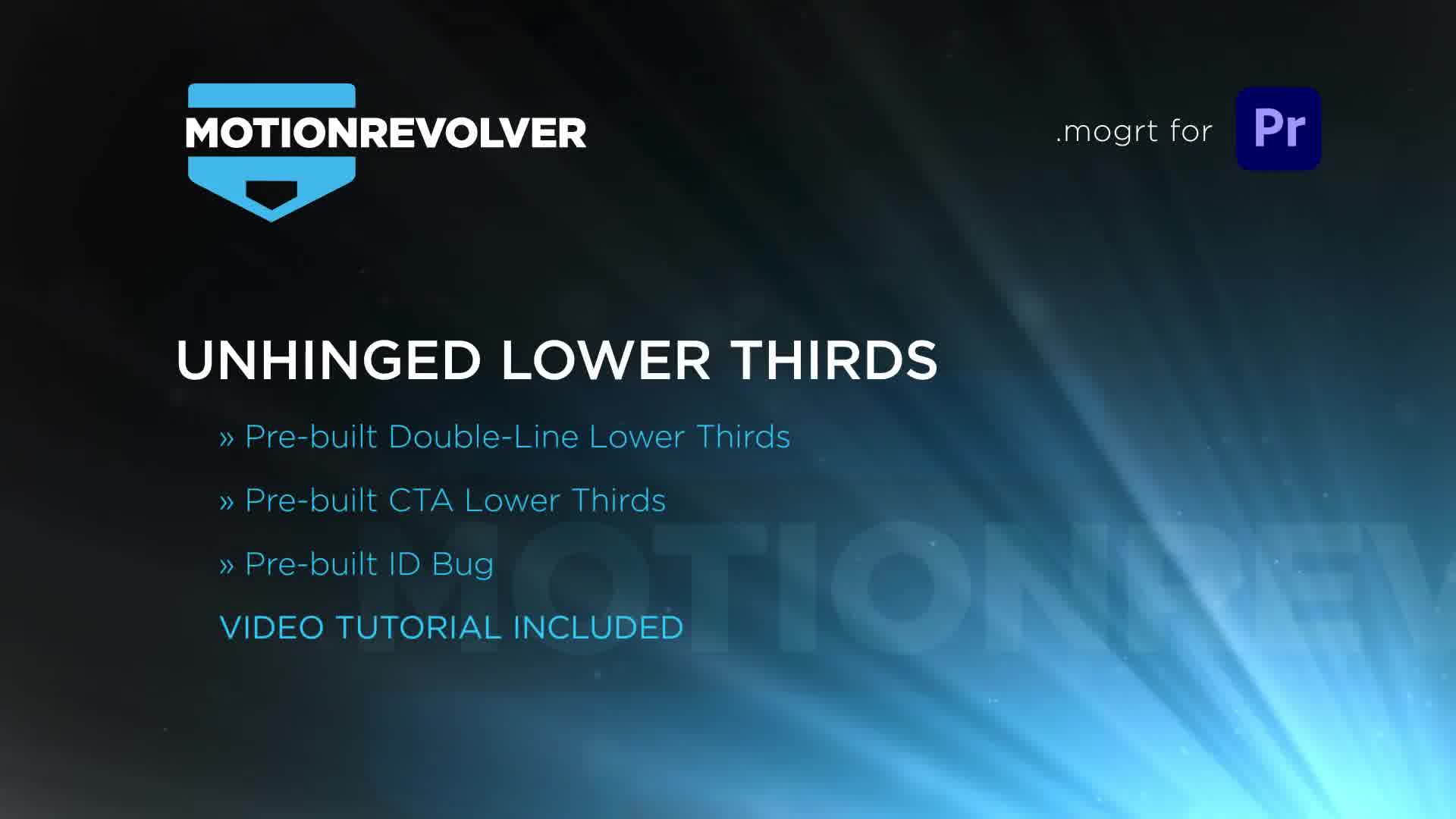 Unhinged Lower Thirds | MOGRT for Premiere Pro Videohive 35125843 Premiere Pro Image 11