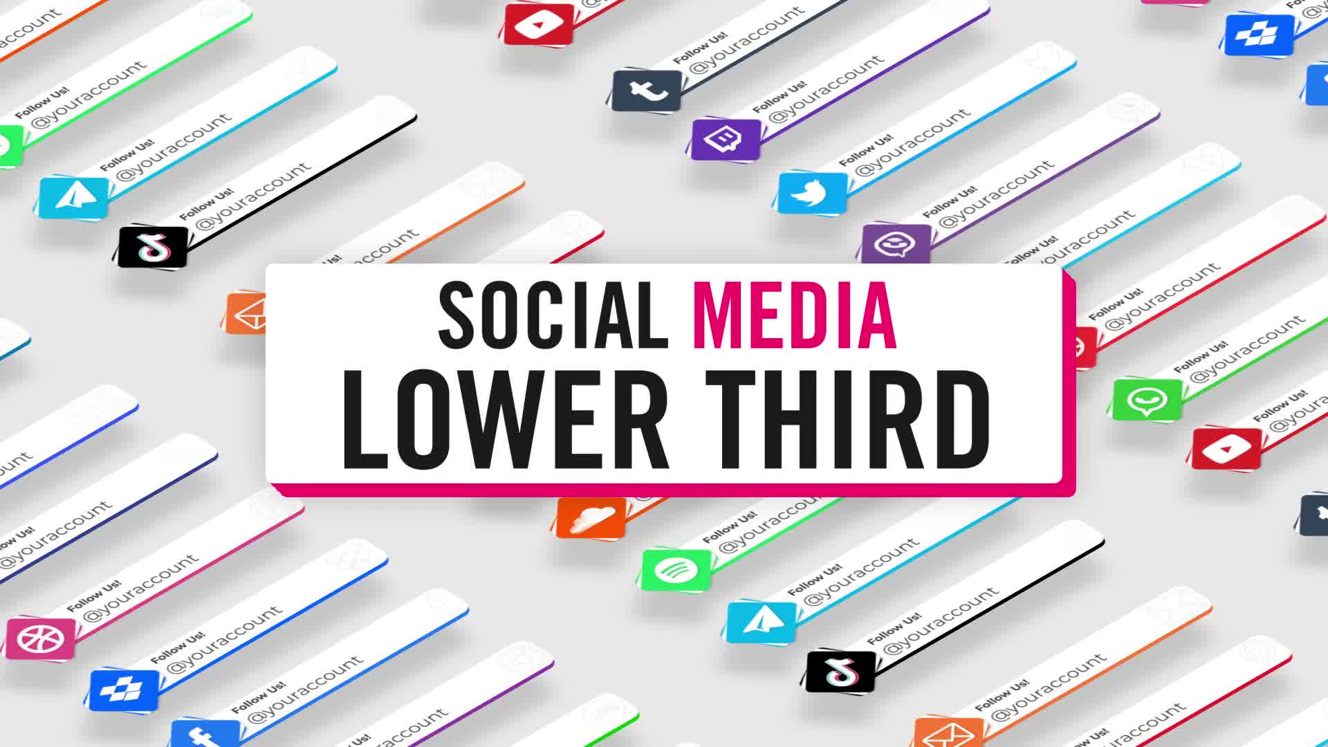 Unicolor Social Media Lower Thirds Videohive 30619256 After Effects Image 10