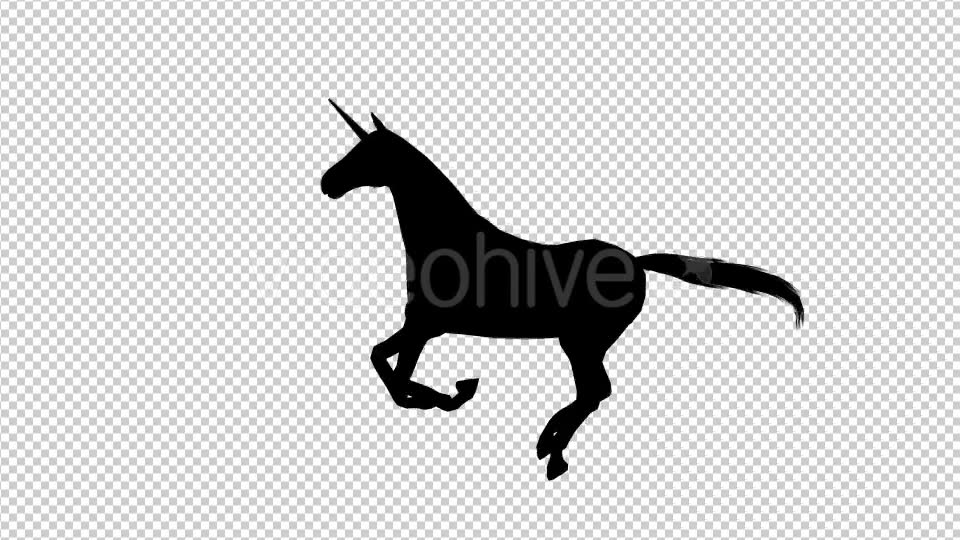 Unicorn Silhouette Galloping - Download Videohive 19296279