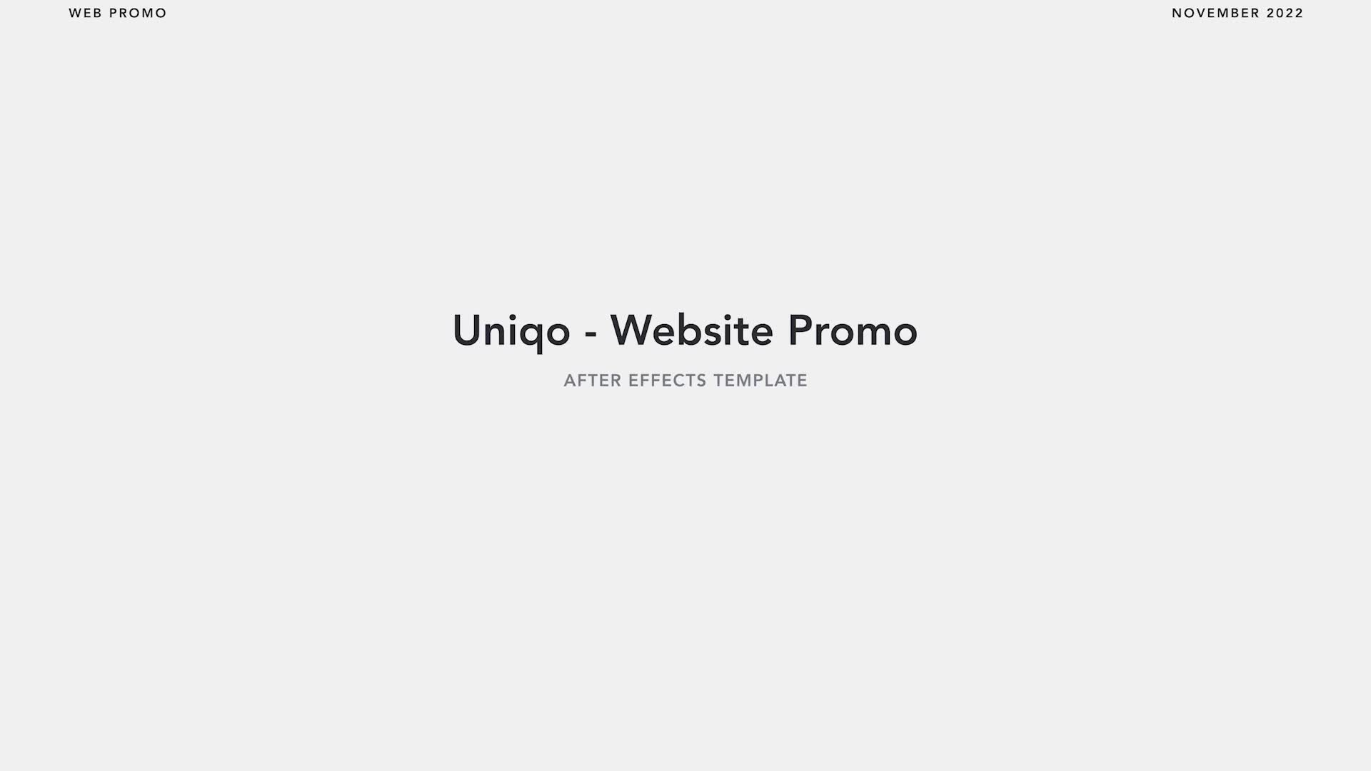 Uniqo Website Promo Videohive 41479734 After Effects Image 1