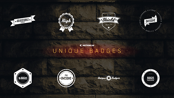 Unique Badges - Download Videohive 17142042