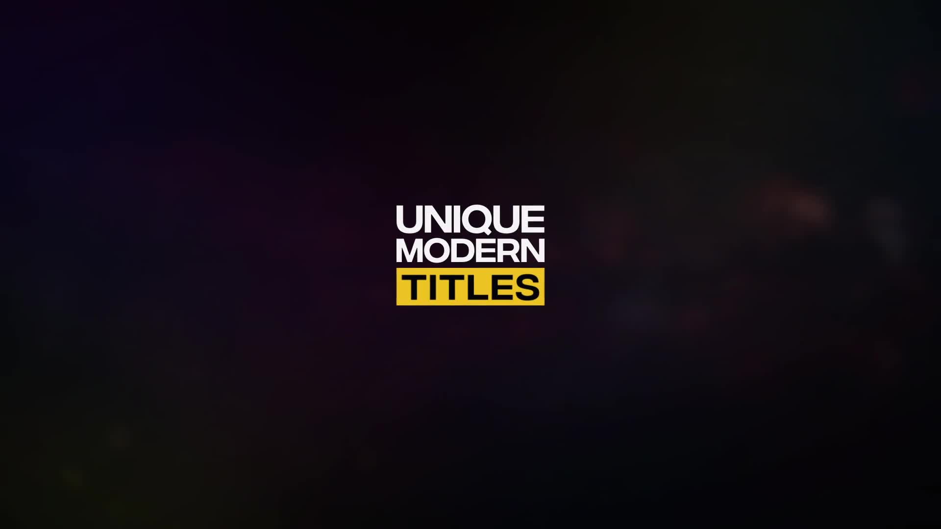Unique Modern Titles Videohive 29935530 DaVinci Resolve Image 1