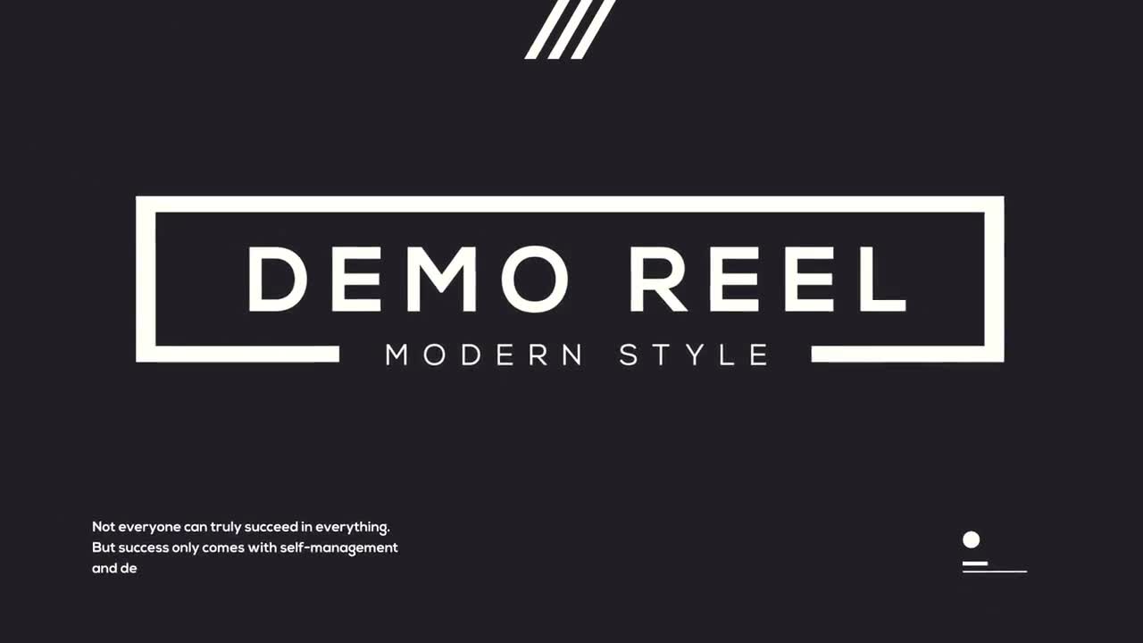 Demo reel. Demo Production.