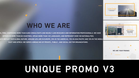 Unique Promo v3 | Corporate Presentation - Videohive 15186523 Download