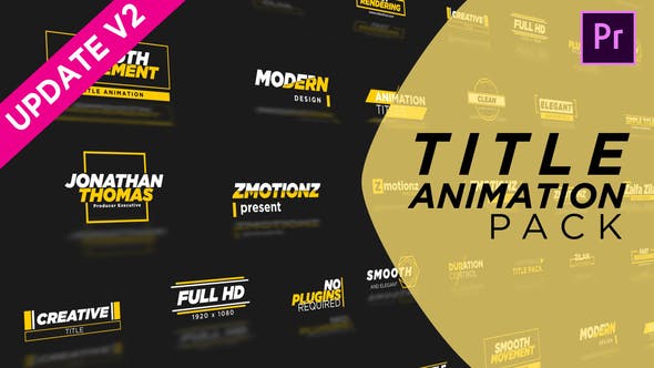 Unique Titles Pack - Videohive Download 29969322