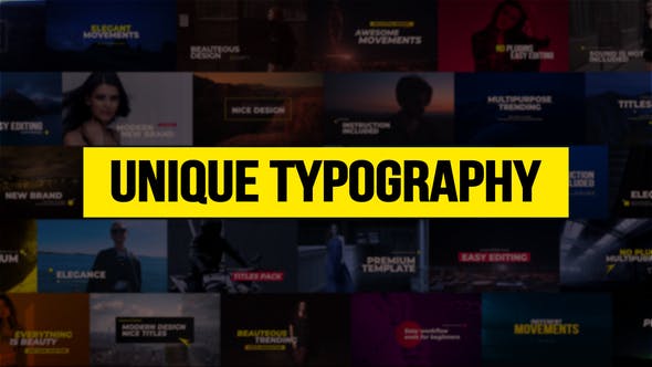 Unique Typography - 21763187 Download Videohive