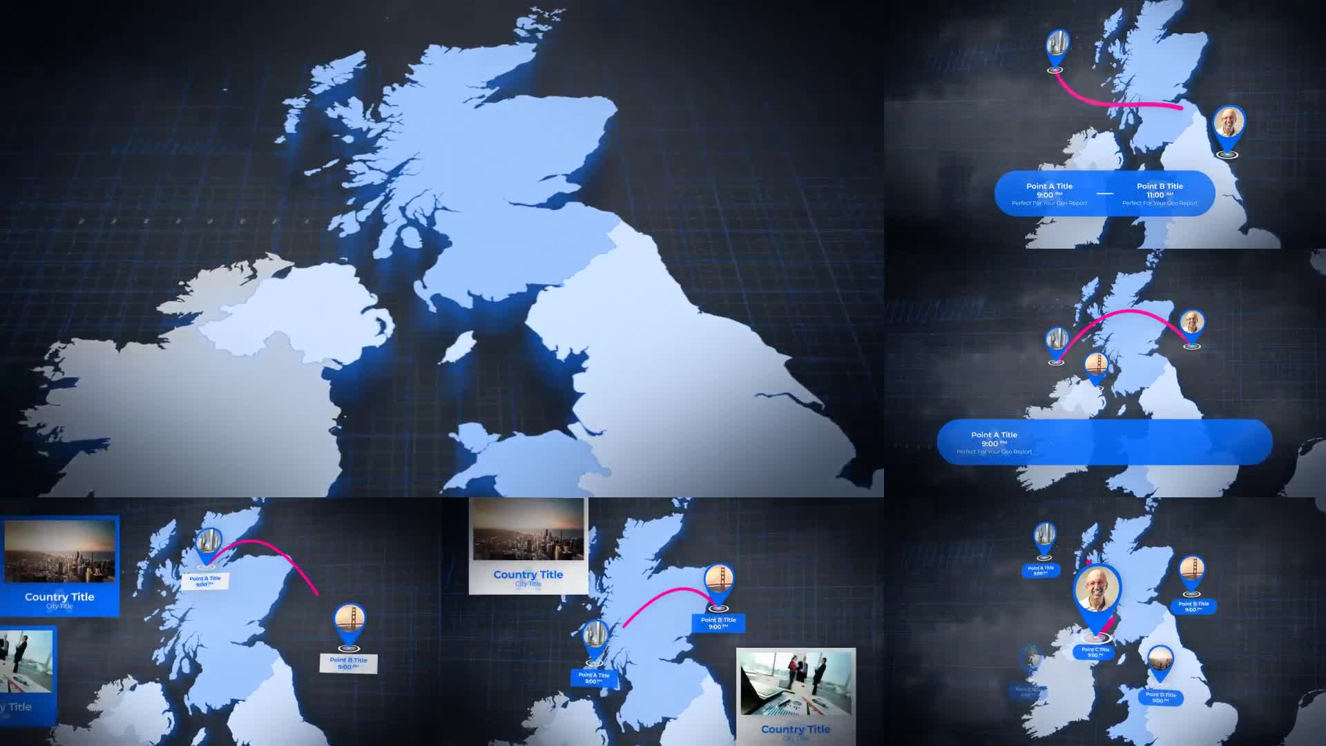 United Kingdom of Great Britain Map UK Map Britain Map Videohive 24035657 After Effects Image 1
