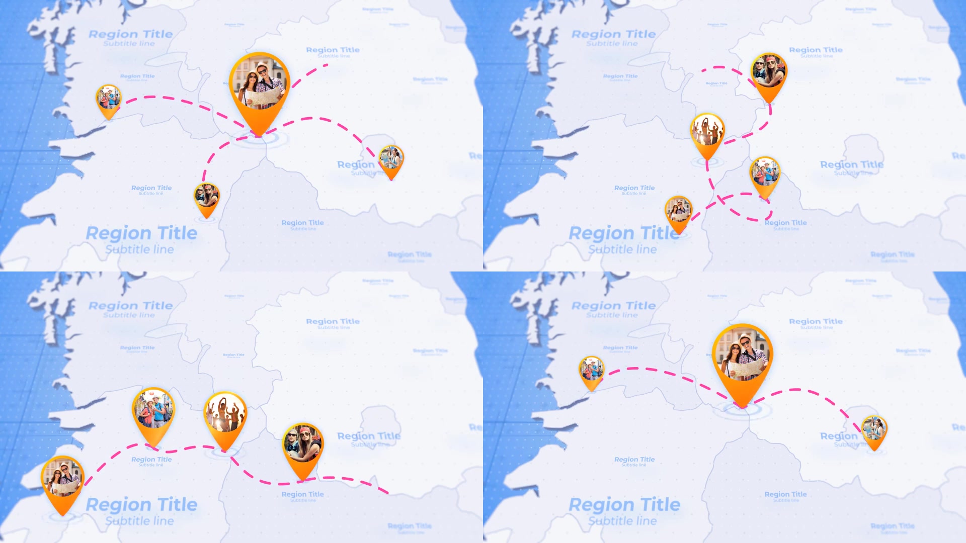 United Kingdom of Great Britain Map United Kingdom Travel Map Videohive 27803206 After Effects Image 7