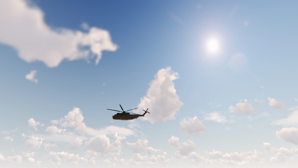 United Nations Helicopter Sikorsky Flying - Download Videohive 22161572