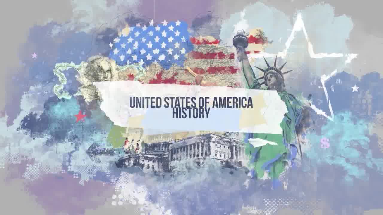 United States of America History 4K Intro/ American Flag/ Moon Landing/ Civil War/ Statue of Liberty Videohive 24026224 After Effects Image 11