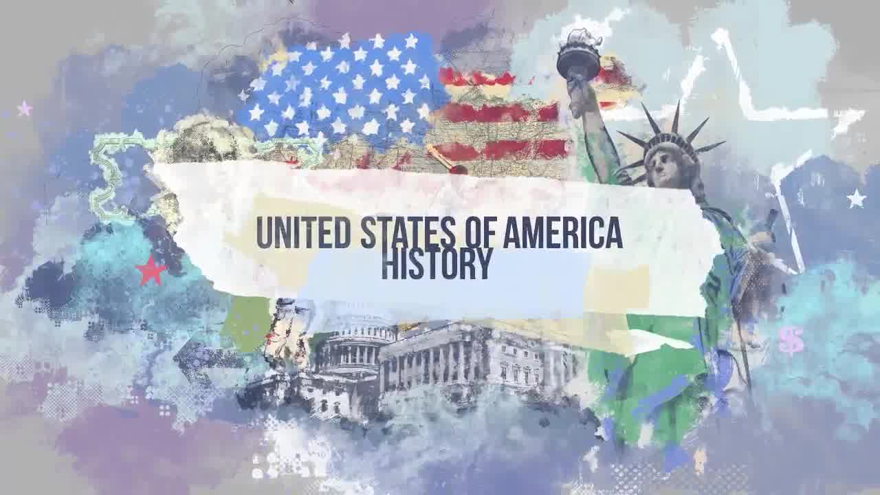 United States of America History 4K Intro/ American Flag/ Moon Landing/ Civil War/ Statue of Liberty Videohive 24026224 After Effects Image 9