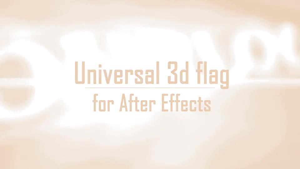 Universal 3D Flag - Download Videohive 10492337