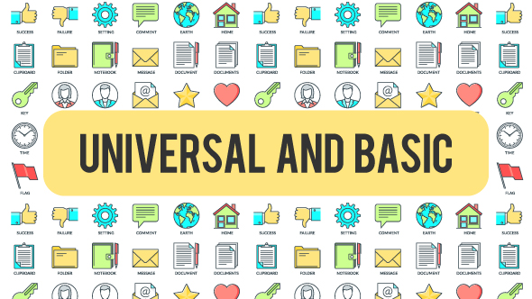 Universal And Basic 30 Animated Icond - Download Videohive 21298295