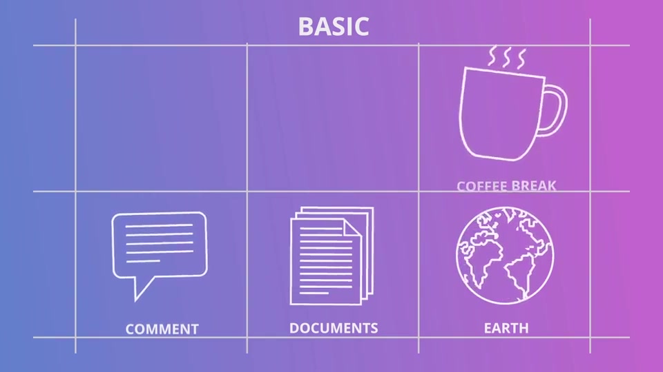 Universal And Basic Outline Icons - Download Videohive 21291321