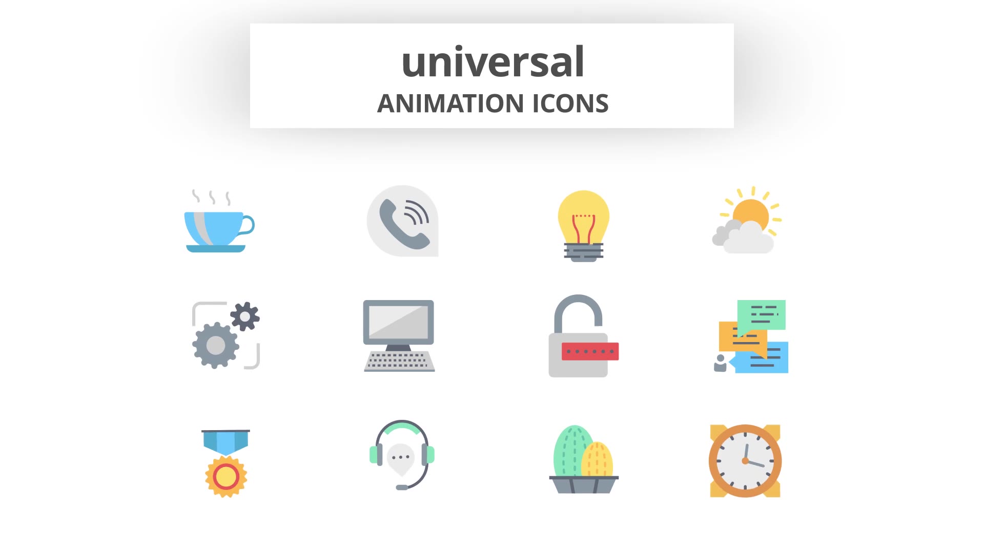 Universal Animation Icons Videohive 26635271 After Effects Image 8