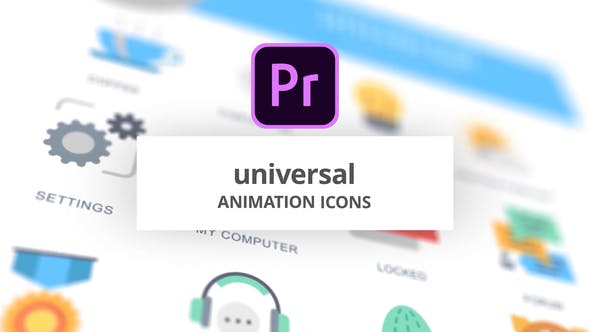 Universal Animation Icons (MOGRT) - Videohive 26756385 Download