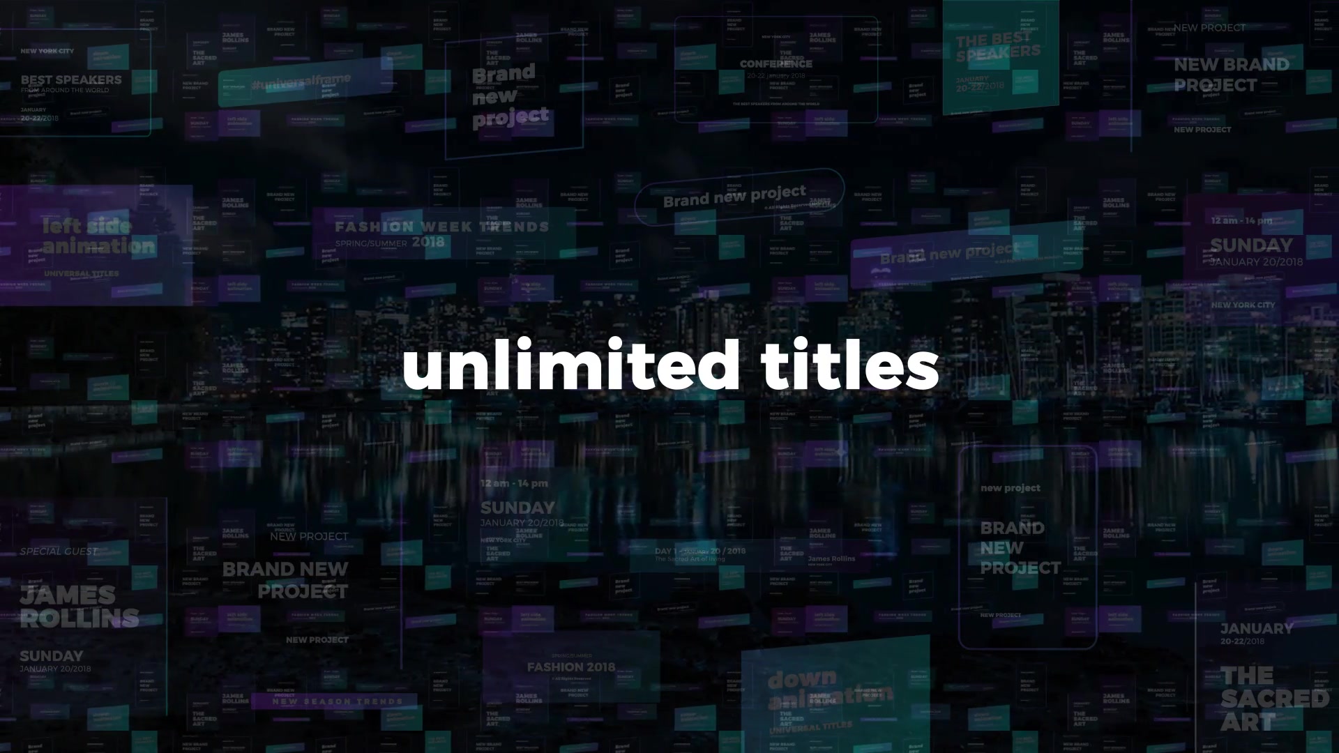 Universal Frame / Unlimited Titles Videohive 20630790 After Effects Image 12