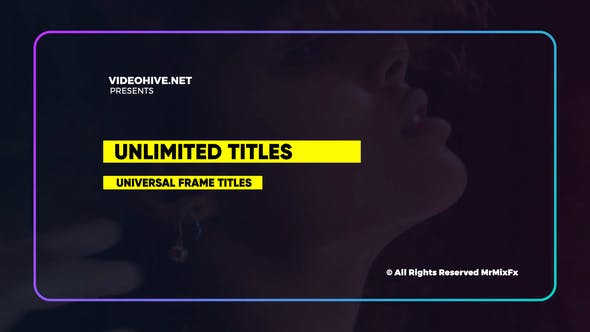 Universal Frame / Unlimited Titles - Download 20630790 Videohive