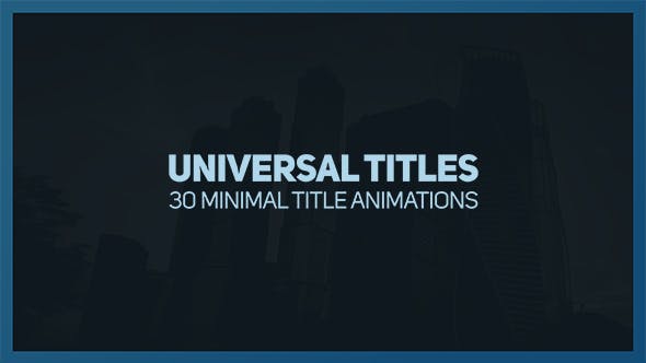 Universal Titles 2 - 17809333 Videohive Download