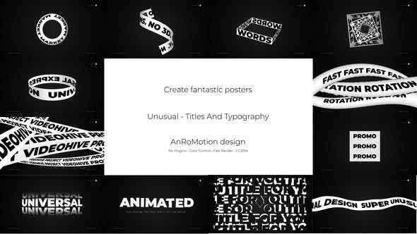 Unusual Titles And Typography - Download Videohive 24128336