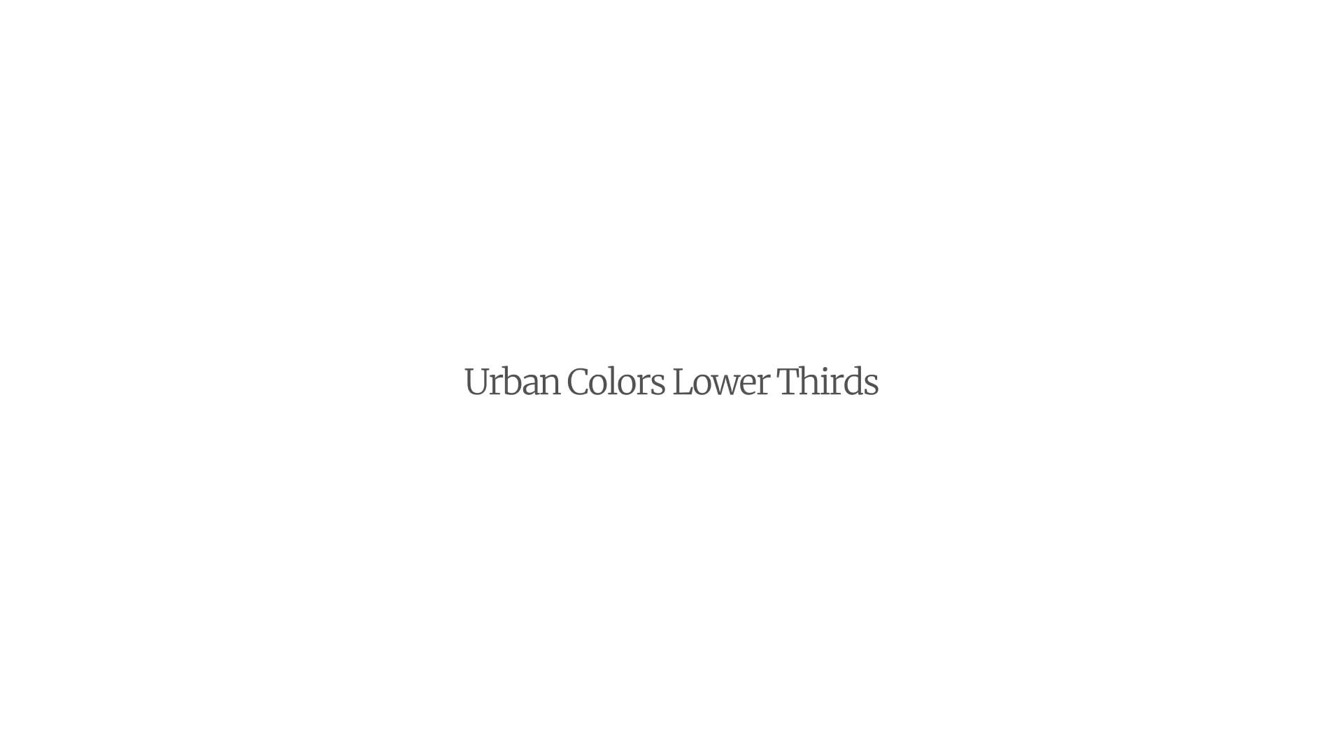 Urban Colors Lower Thirds Videohive 35006340 After Effects Image 10