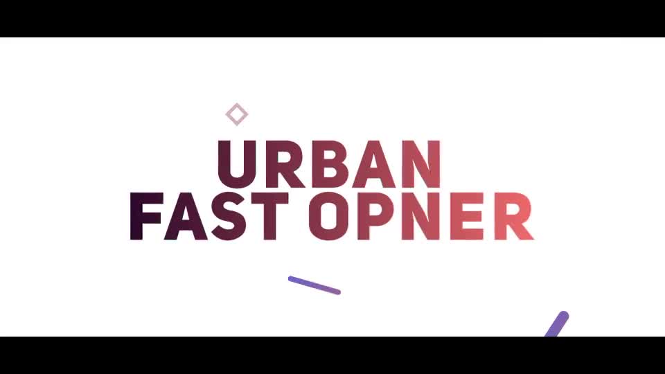 Urban Fast Opener Videohive 24311540 After Effects Image 1