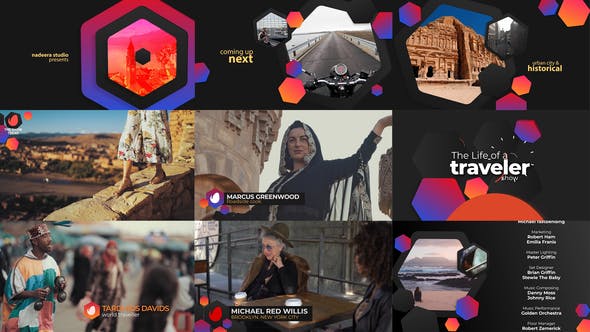 Urban Hexagon Broadcast Set - 31253370 Videohive Download