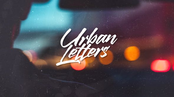Urban Letters - 22712429 Videohive Download