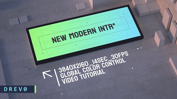 Urban Opener/ Concrete Architecture Video Mockup Busness LED Display City Industrial Real Estate IOS - Download Videohive 37868583