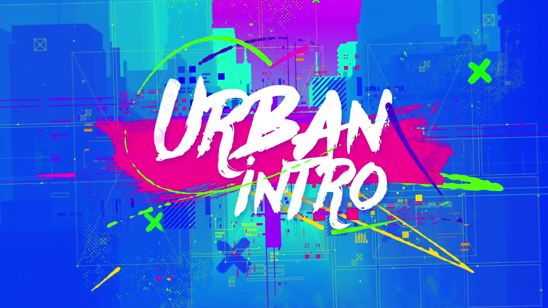 Urban Opener/ True Hip Hop Logo Intro/ City/ New York/ Brush/ Colorful/ Dynamic/ Street/ Basketball Videohive 28529065 After Effects Image 4