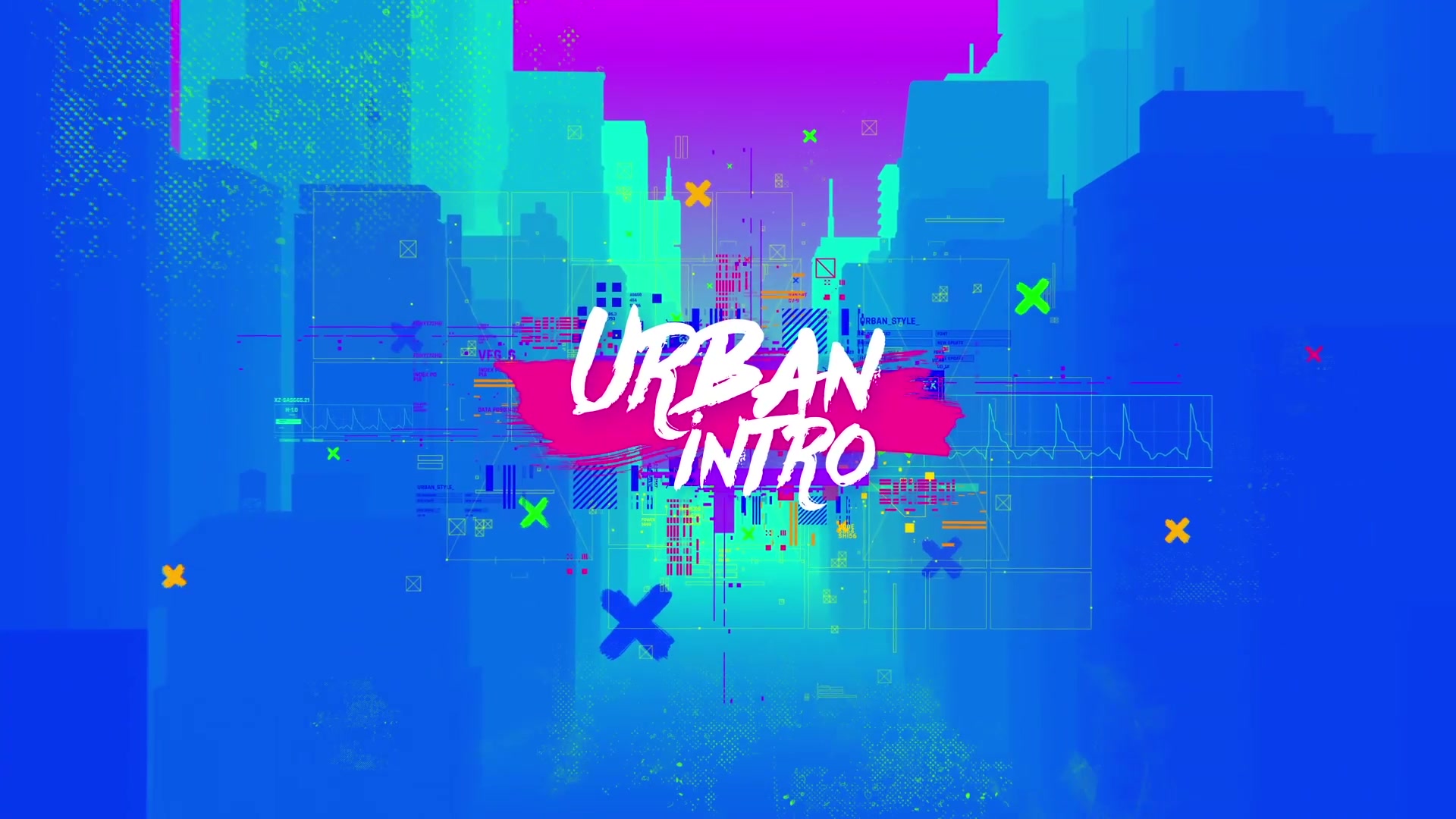 Urban Opener/ True Hip Hop Logo Intro/ City/ New York/ Brush/ Colorful/ Dynamic/ Street/ Basketball Videohive 28529065 After Effects Image 5