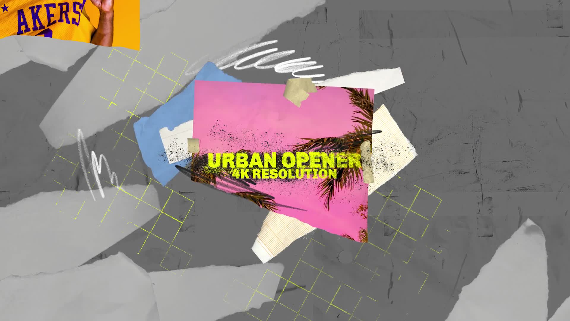 Urban Opener/ True Hip Hop Logo Intro/ City/ New York/ Brush/ Colorful/ Dynamic/ Street/ Basketball Videohive 30322404 After Effects Image 7