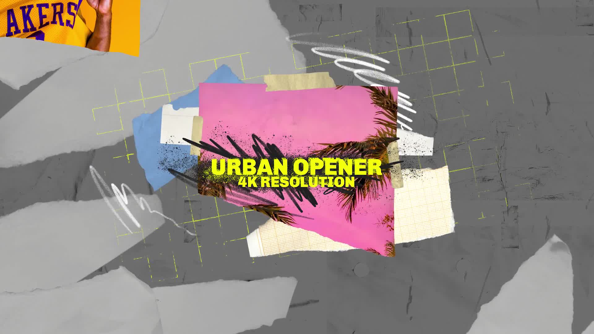 Urban Opener/ True Hip Hop Logo Intro/ City/ New York/ Brush/ Colorful/ Dynamic/ Street/ Basketball Videohive 30322404 After Effects Image 8