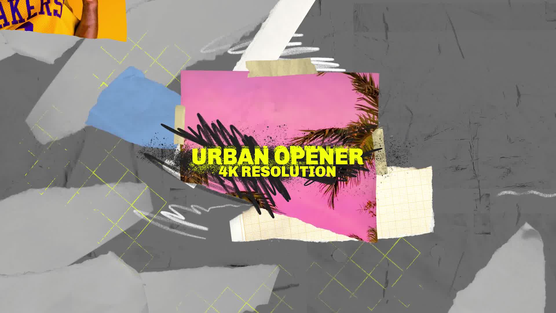 Urban Opener/ True Hip Hop Logo Intro/ City/ New York/ Brush/ Colorful/ Dynamic/ Street/ Basketball Videohive 30322404 After Effects Image 9