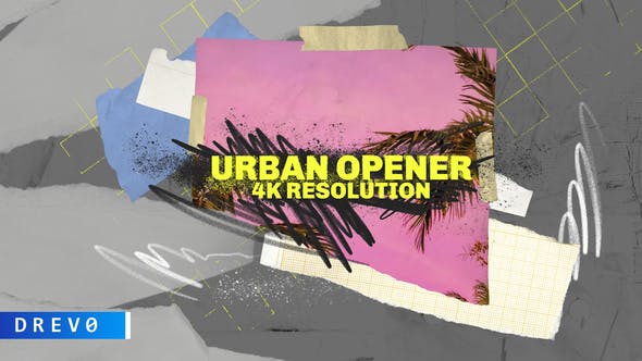 Urban Opener/ True Hip Hop Logo Intro/ City/ New York/ Brush/ Colorful/ Dynamic/ Street/ Basketball - Videohive 30322404 Download