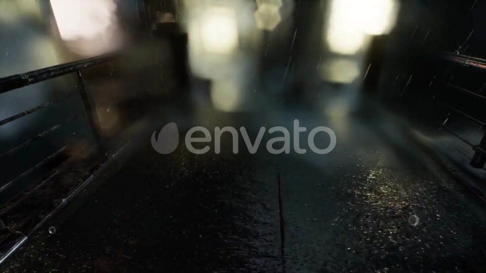 Urban Scene at Rainy Night - Download Videohive 21987291