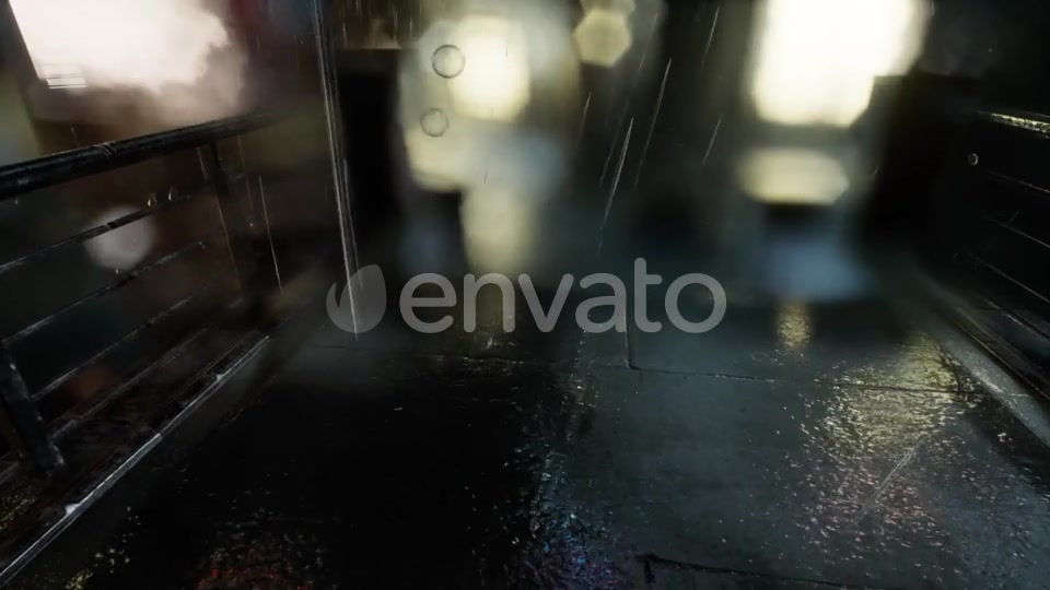 Urban Scene at Rainy Night - Download Videohive 21987291