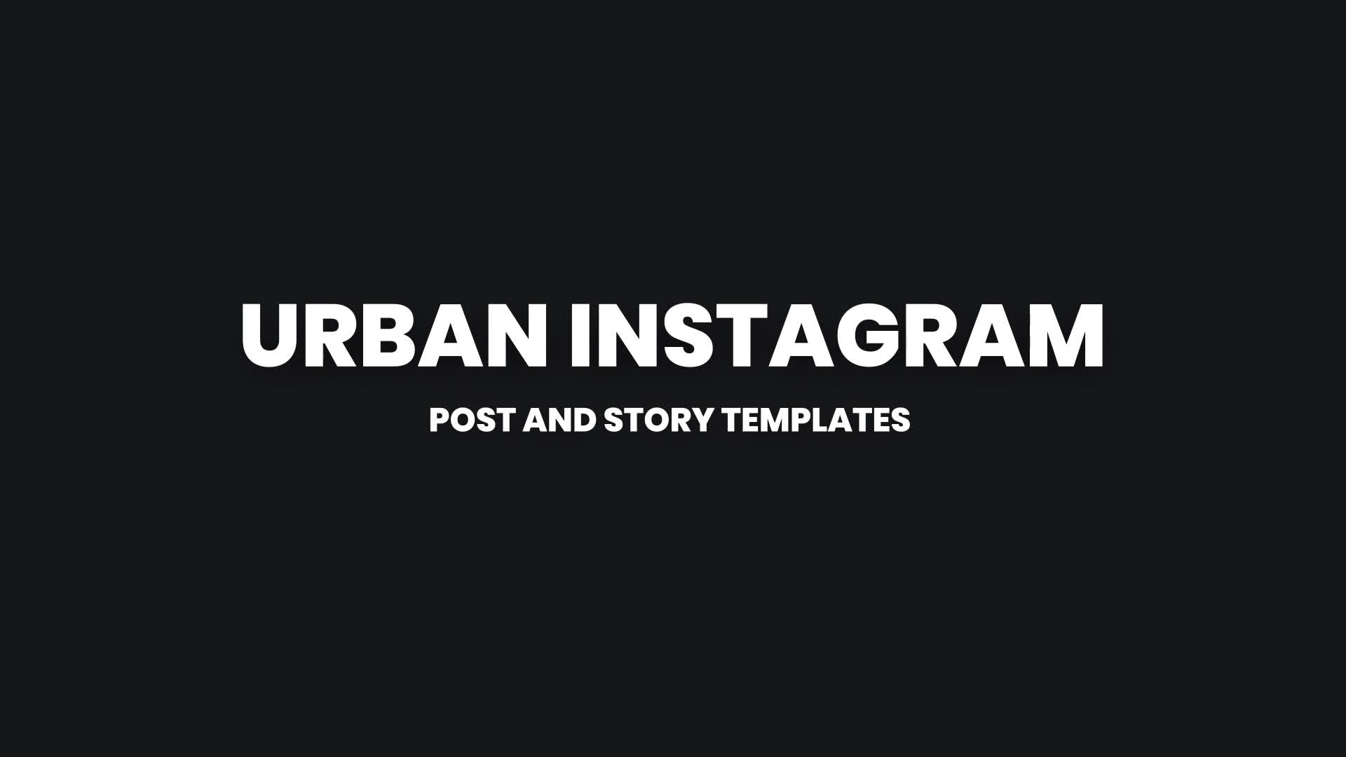 Urban Style Stories and Posts Videohive 35320310 After Effects Image 1